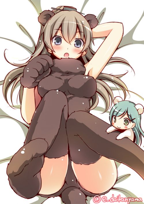 快楽に堕ちそうになってるアヘ顔の熊野抜けるエロ画像！【艦隊これくしょん】