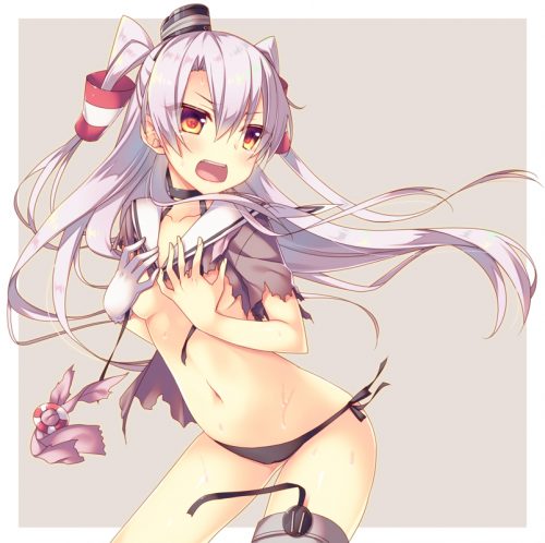 【艦隊これくしょん】天津風のがっつりむしゃぶりつきたいおっぱいエロ画像で即抜き！