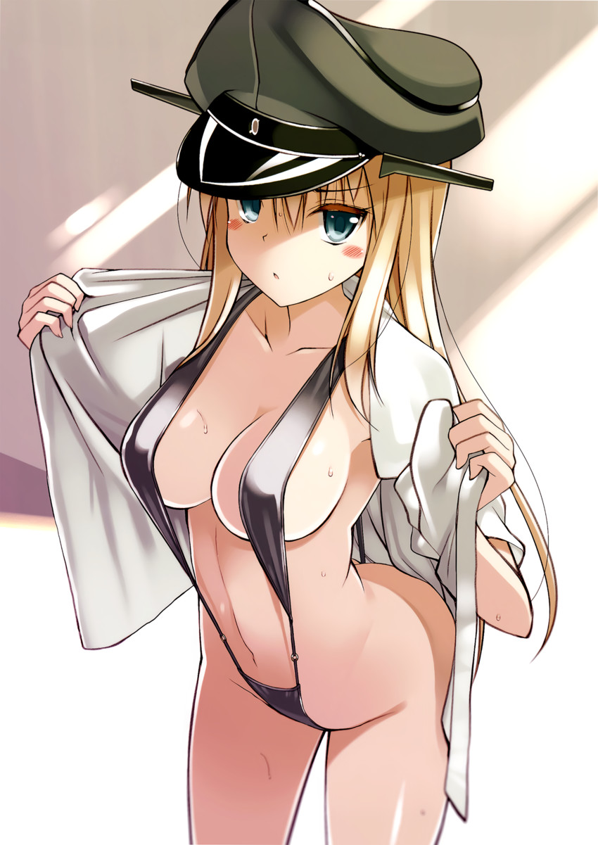 快楽に堕ちそうになってるアヘ顔のビスマルク抜けるエロ画像！【艦隊これくしょん】