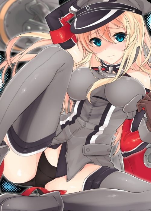 快楽に堕ちそうになってるアヘ顔のビスマルク抜けるエロ画像！【艦隊これくしょん】