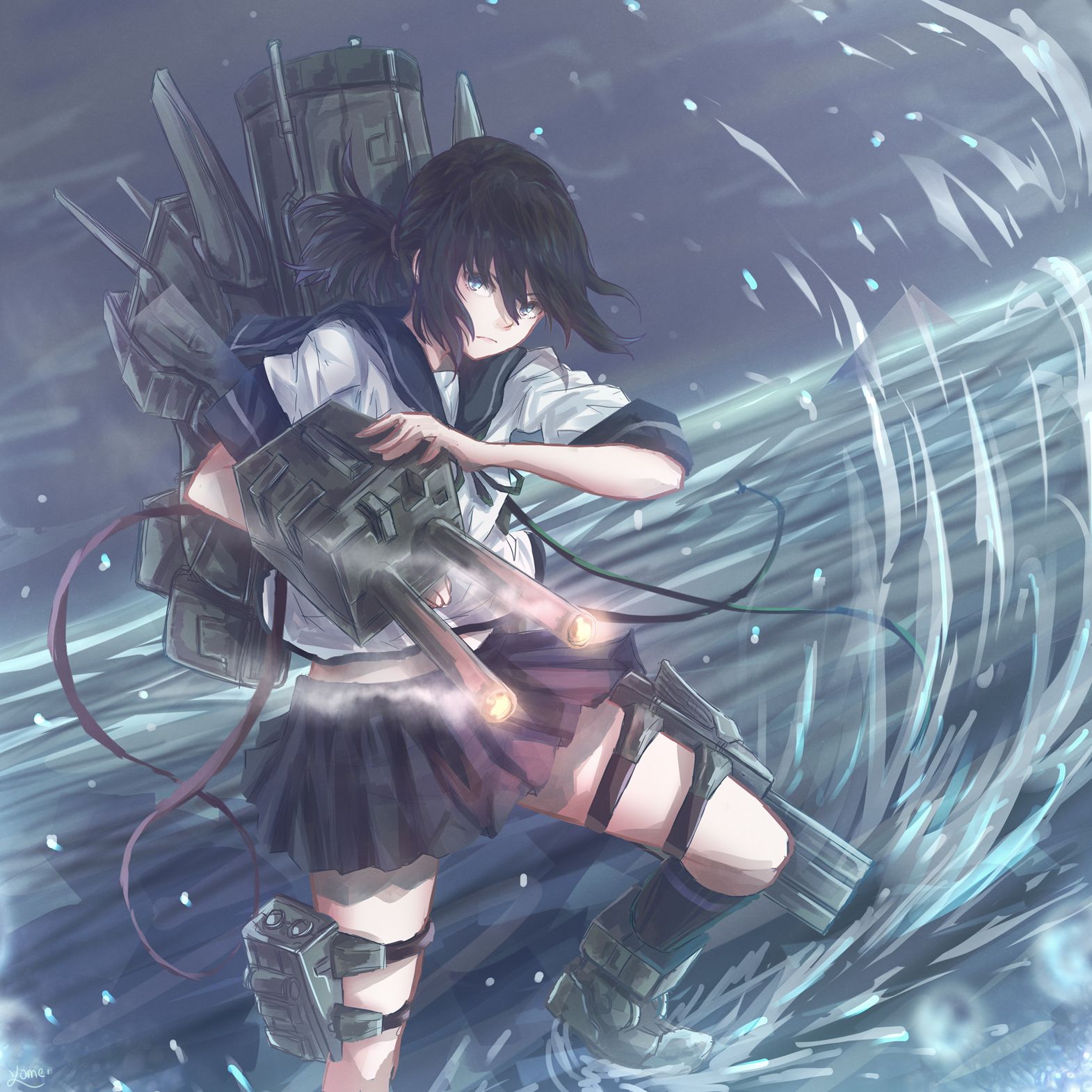 吹雪のオナニー姿を想像するだけでめっちゃ抜けるエロ画像【艦隊これくしょん】