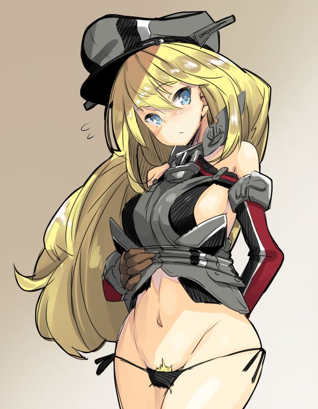 快楽に堕ちそうになってるアヘ顔のビスマルク抜けるエロ画像！【艦隊これくしょん】