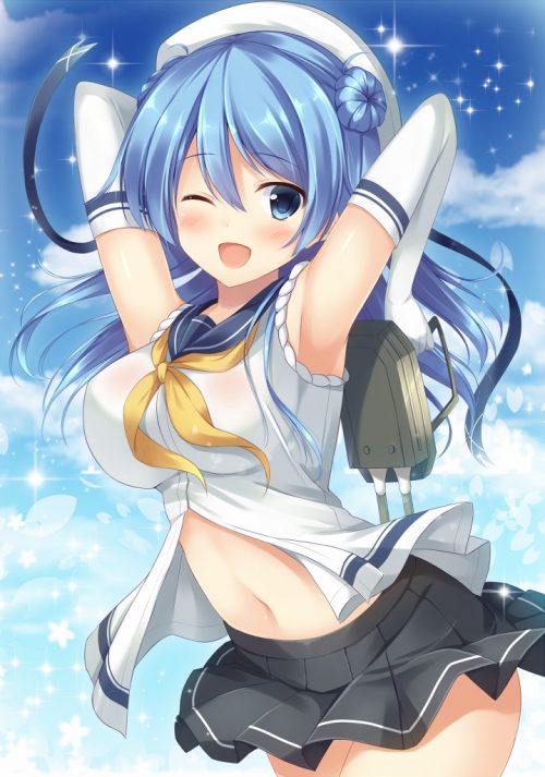 快楽に堕ちそうになってるアヘ顔の浦風抜けるエロ画像！【艦隊これくしょん】