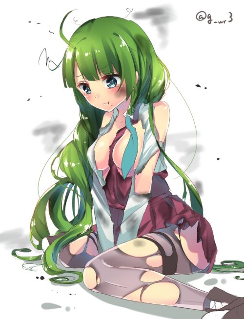 【エロ画像】艦隊これくしょんのエロコスプレの参考にしたくなる夕雲のキャラクター画像