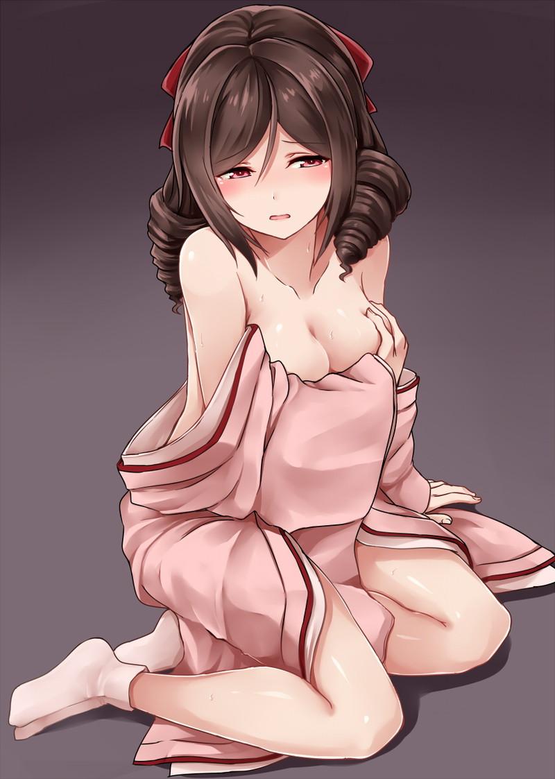 春風の悩殺必死のセクシーポーズのエロ画像！【艦隊これくしょん】