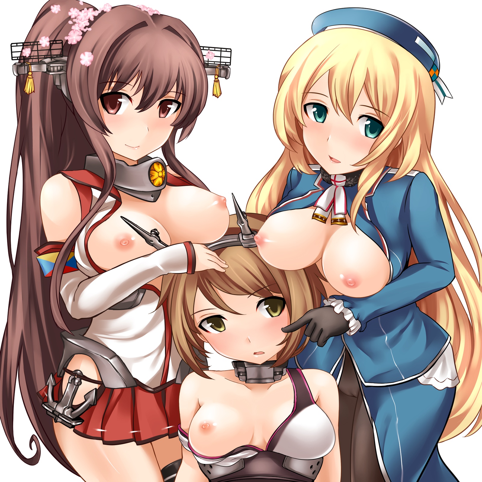 【艦隊これくしょん】陸奥のがっつりむしゃぶりつきたいおっぱいエロ画像で即抜き！